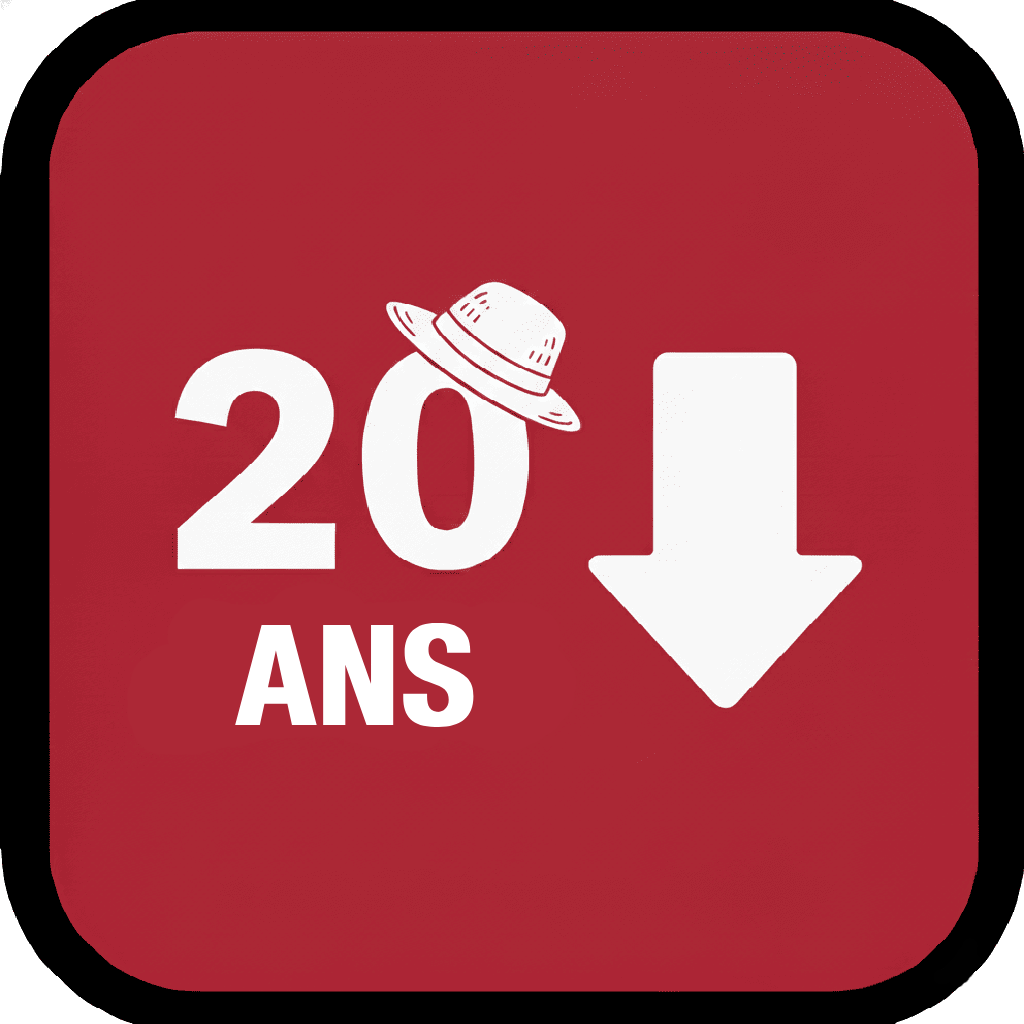 Moins de 20 ans