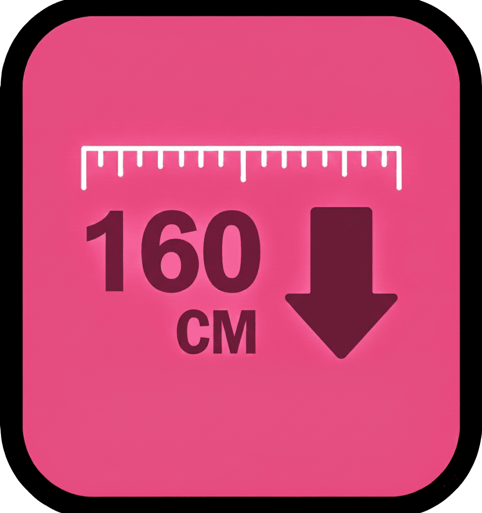 Meno di 1,60m
