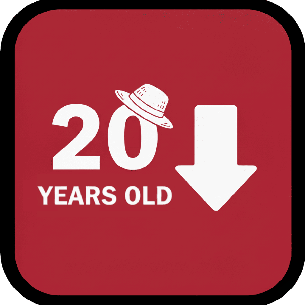 Under 20 years old
