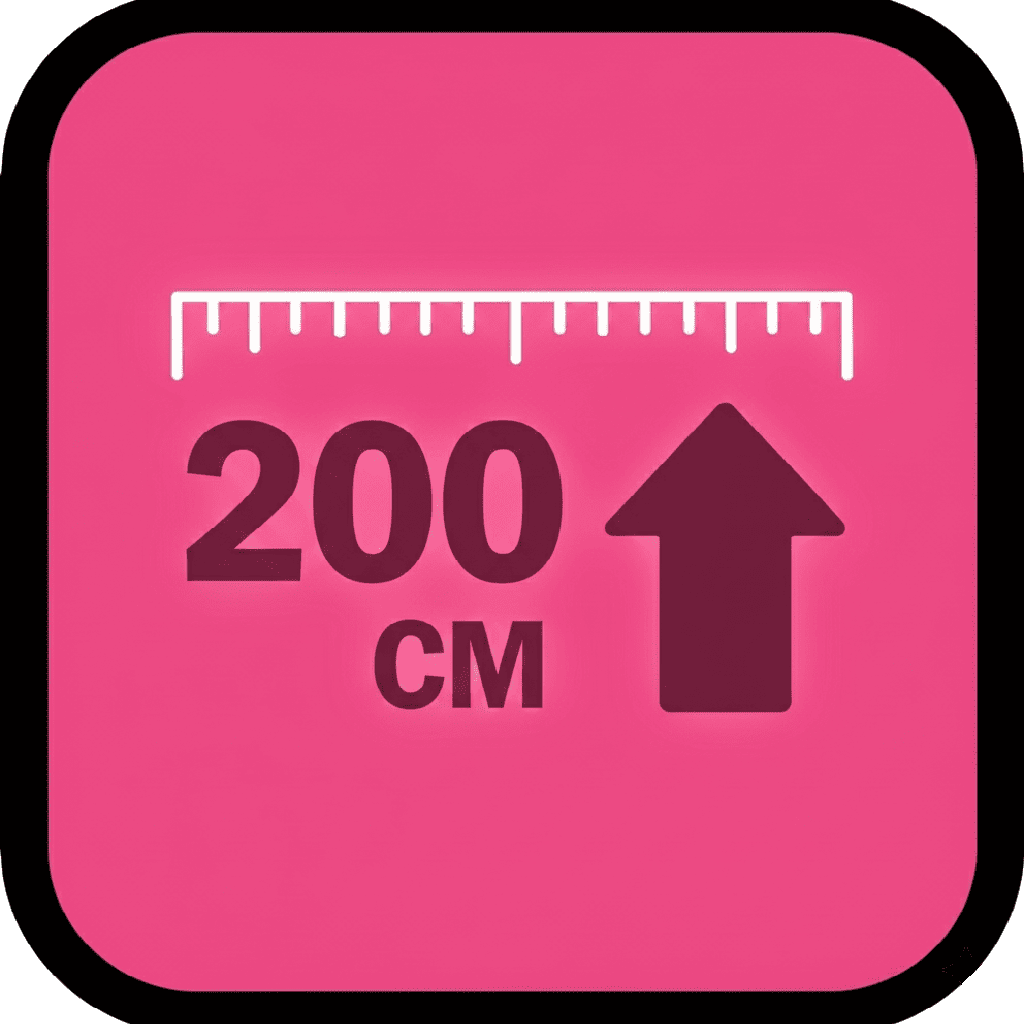 Over 2 meters tall