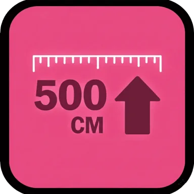 Over 5 meters tall